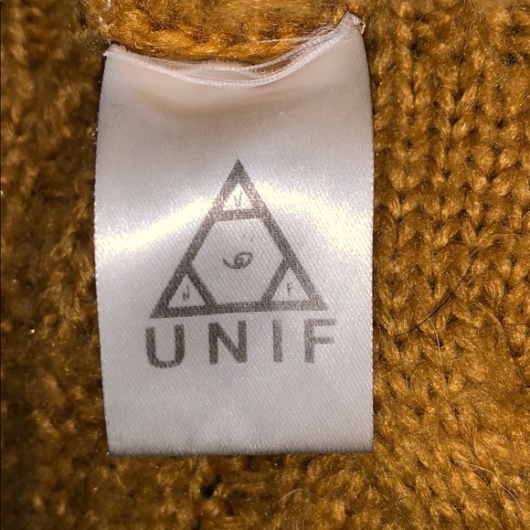 UNIF x Urban Outfitters Mustard Cableknit Sweater - Picture 12 of 15